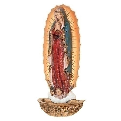 Our Lady of Guadalupe Holy Water Font (7 1/2