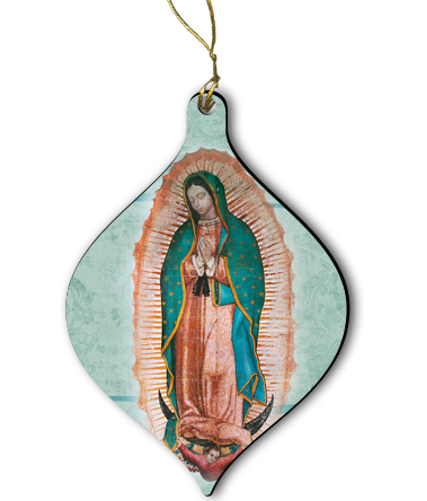 Our Lady of Guadalupe Wood Ornament 2 3/4" - Unique Catholic Gifts