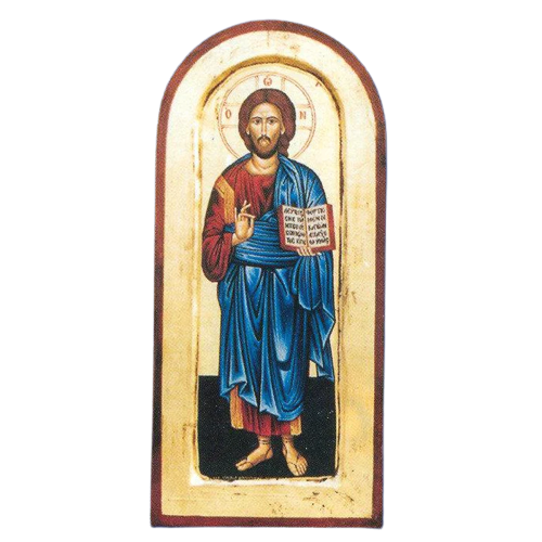 Pantocrator (Christ the Teacher) Arched Gold Leaf Unique Catholic Gifts