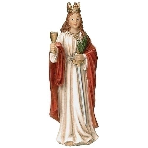 Saint Barbara Figurine Statue 4" - Unique Catholic Gifts