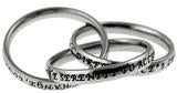 Lady's Serenity Prayer Triple Ring - Unique Catholic Gifts