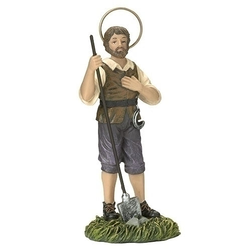 St. Isidore Figurine Statue (4 1/2") - Unique Catholic Gifts