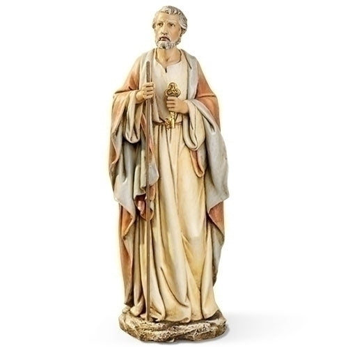 St. Peter Holding the Key to the Kingdom Statue 10 1/2" - Unique Catholic Gifts