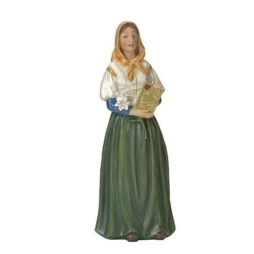 St. Dymphna Figurine Statue 3 3/4" - Unique Catholic Gifts
