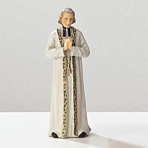 St. John Vianney Statue 3 3/4 - Unique Catholic Gifts