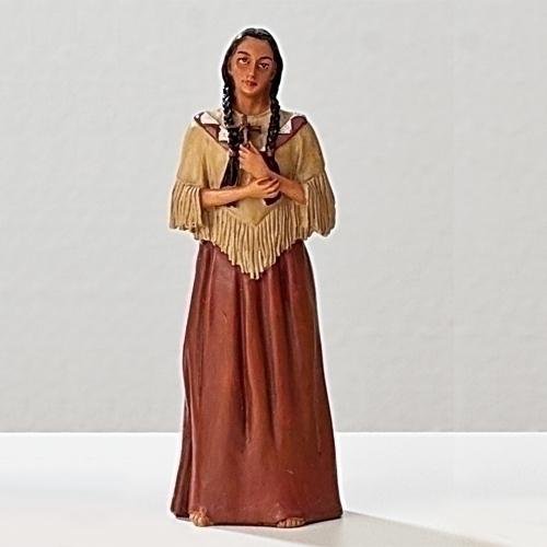 St. Kateri Tekakwitha Figurine Statue 3 3/4" - Unique Catholic Gifts