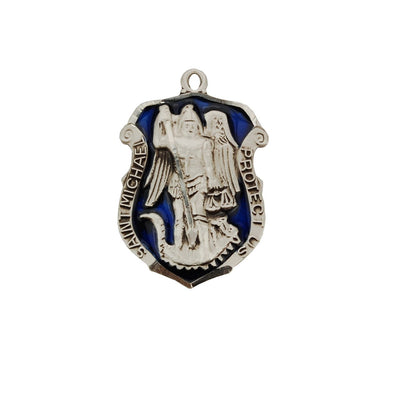 Sterling Silver St. Michael Badge on 24