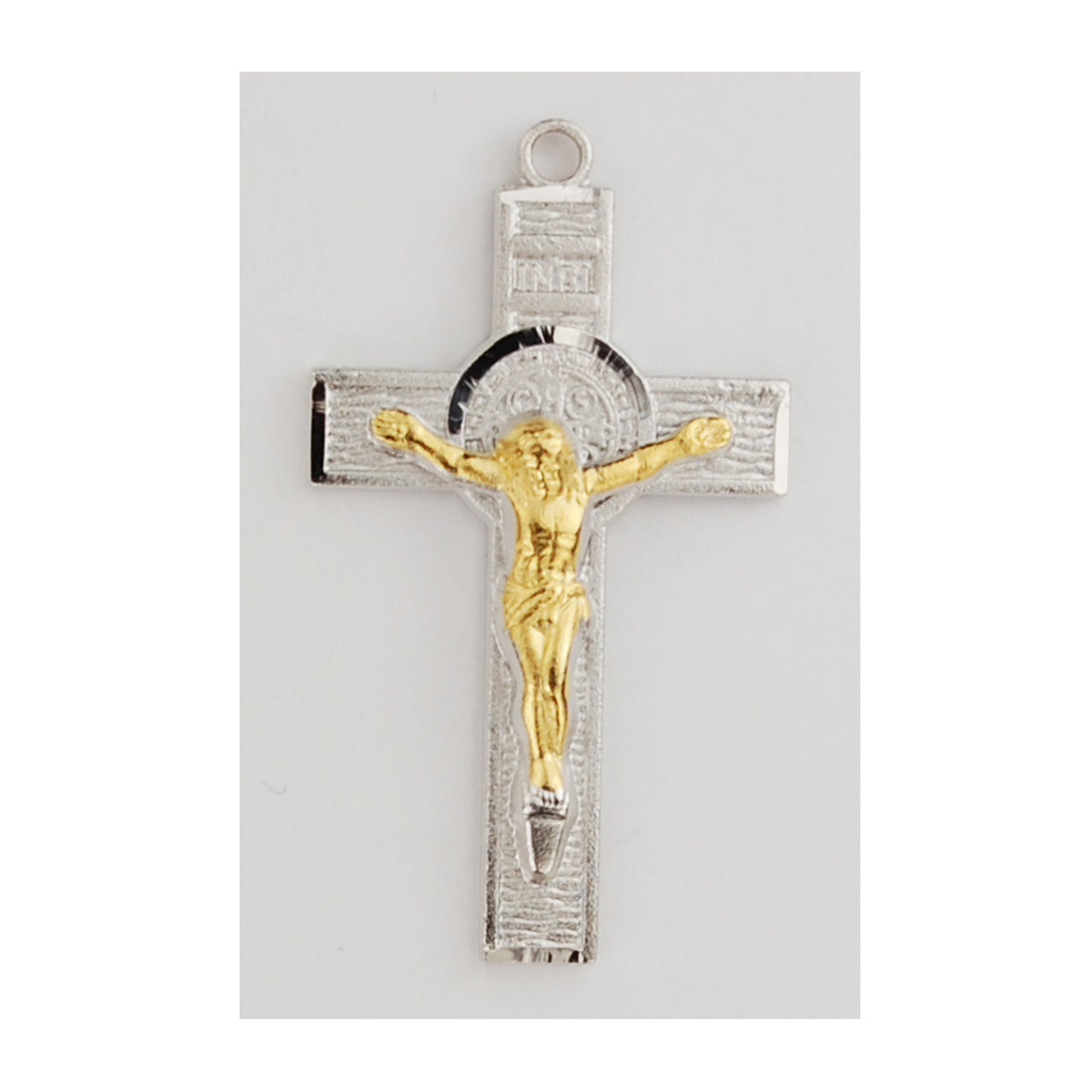 (L9199) Sterling Silver St. Benedict Crucifix 18" Chain and Box - Unique Catholic Gifts