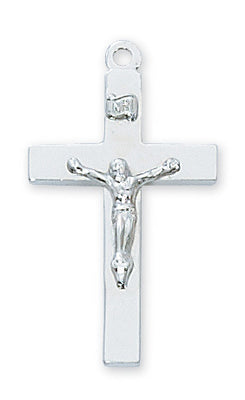 (L9116)  Sterling Silver  Crucifix 20