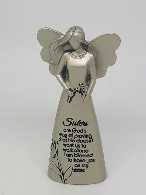 Angel for your Sister Figurine (4") - Unique Catholic Gifts