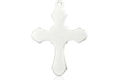 Sterling Silver Cross Pendant on a Sterling Silver Chain - Unique Catholic Gifts