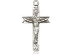 Sterling Silver Crucifix 1 1/4" with 18" chain