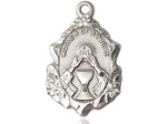 Mother Of Priest Sterling Silver Medal (5/8") with 18" chain