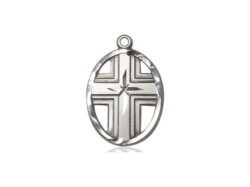 Sterling Silver Cross Pendant on a Sterling Silver Chain