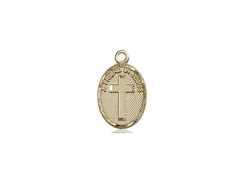 14kt Gold Filled Friend In Jesus Cross Pendant on a Gold Filled Chain
