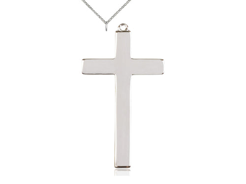 Sterling Silver Cross Medal on a Sterling Silver Chain
