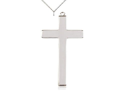 Sterling Silver Cross Medal on a Sterling Silver Chain