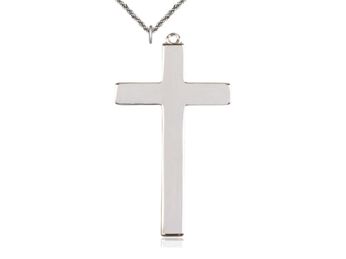 Sterling Silver Cross Medal on a Sterling Silver Chain
