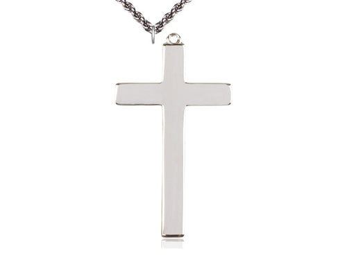 Sterling Silver Cross Medal on a Sterling Silver Chain