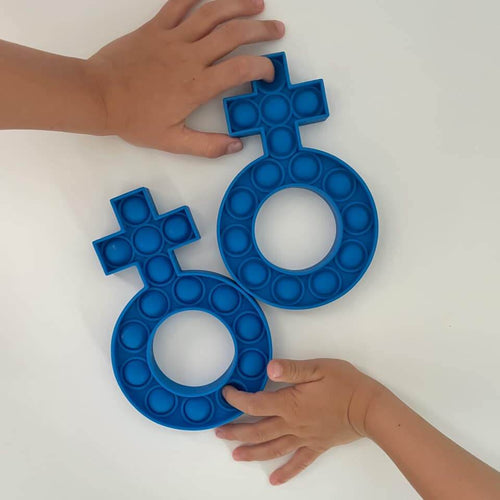 Fidget Rosary Popper: Royal blue