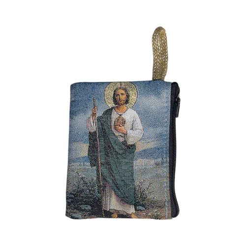 St. Jude Rosary Pouch 3″ x 4″