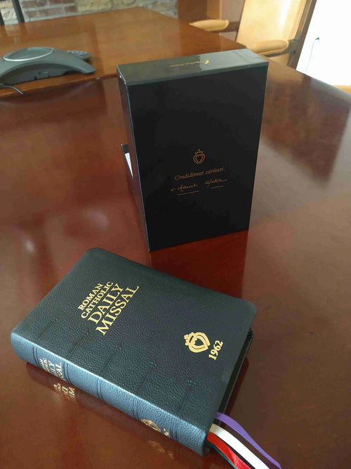 1962 Roman Catholic Daily Missal Genuine Leather - Unique Catholic Gifts