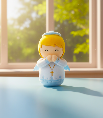Guardian Angel Boys Catholic Mini Plush Doll 4.75" | Angel