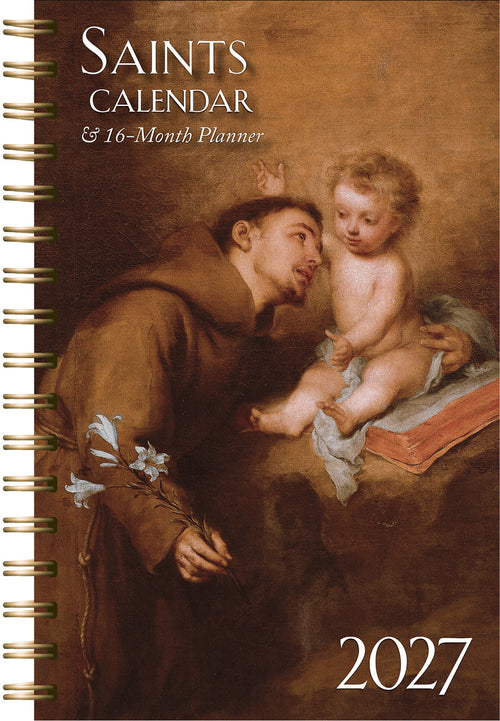 2027 Saints Calendar and Planner - JMJs Catholic Store, Inc