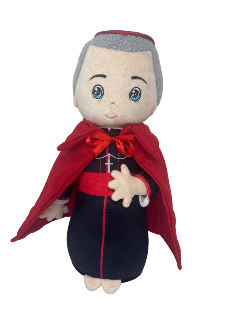 Archbishop Fulton Sheen Premium Stuffed Doll. Catholic Gift. Easter Gift. Baptism. Catholic Baby Gift. Fulton Sheen Gift. - JMJs Catholic Store, Inc