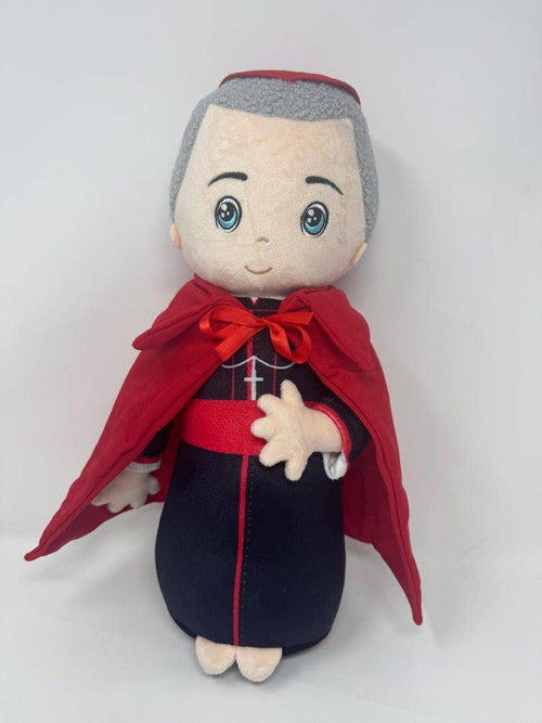 Archbishop Fulton Sheen Premium Stuffed Doll. Catholic Gift. Easter Gift. Baptism. Catholic Baby Gift. Fulton Sheen Gift.