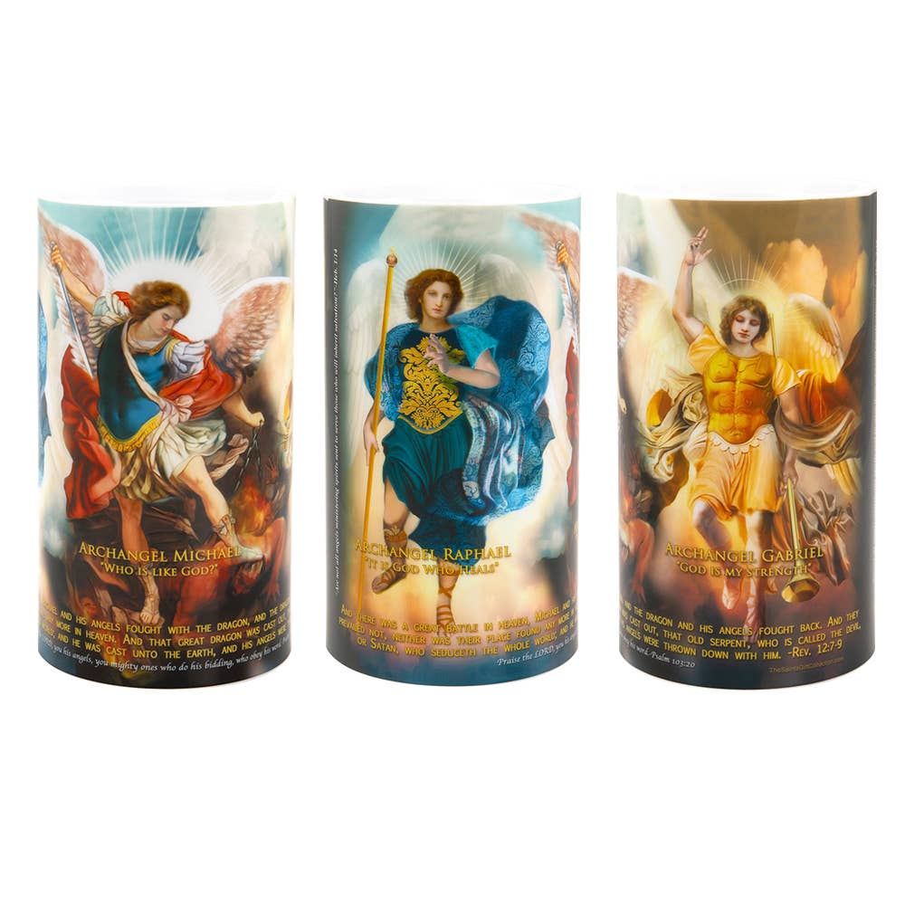 The Saints Collection Archangels Prayer Candle