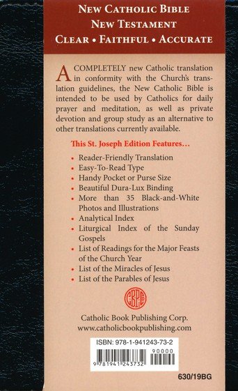 New Testament (Pocket Size) New Catholic Version Brown