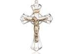 Two-Tone Sterling Silver Crucifix with Gold Filled Corpus (1 1/4")