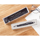 I Thank God For You Appreciation gift pen with black ink, elegant script, and included full-color prayer card in gift box