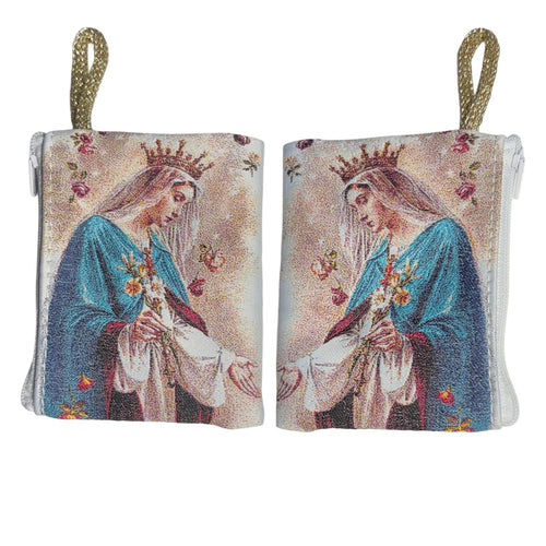 Mystic Rose Rosary Pouch 3″ x 4″