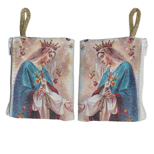 Mystic Rose Rosary Pouch 3″ x 4″