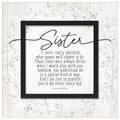Sister Appreciation Wood Plaque Wall Art 6"