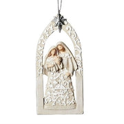 Holy Family Ornament Papercut Style 5.5" - Unique Catholic Gifts