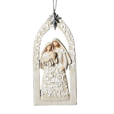 Holy Family Ornament Papercut Style 5.5