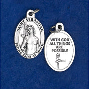 Saint Sebastian Oxi Medal 1" - Unique Catholic Gifts