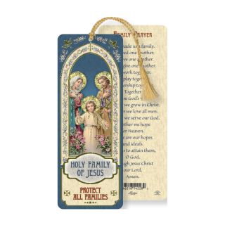 Holy Family Laminated Tasseled Bookmark