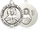 Sterling Silver Scapular Medal 3/4"