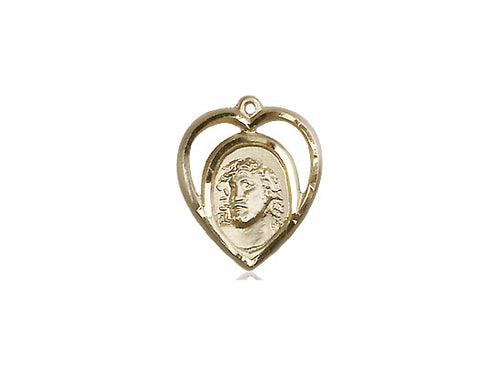 14kt Gold Filled Ecce Homo Medal on a Gold Filled Curb Chain