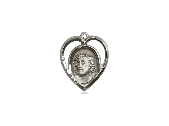 Colgante de homo de plata esterlina en una cadena de acera de plata esterlina