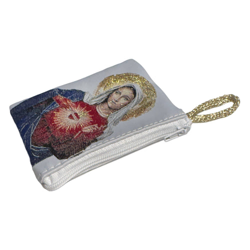 Rosary Pouch - Immaculate Heart of Mary 3″ x 4″