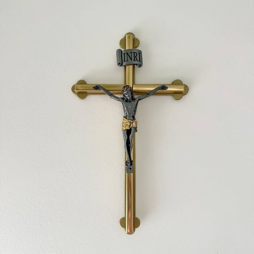 Wall Crucifix 2-Tone 8”
