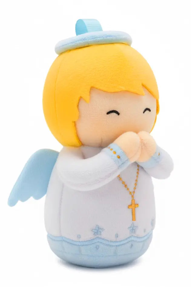Guardian Angel Boys Catholic Mini Plush Doll 4.75" | Angel