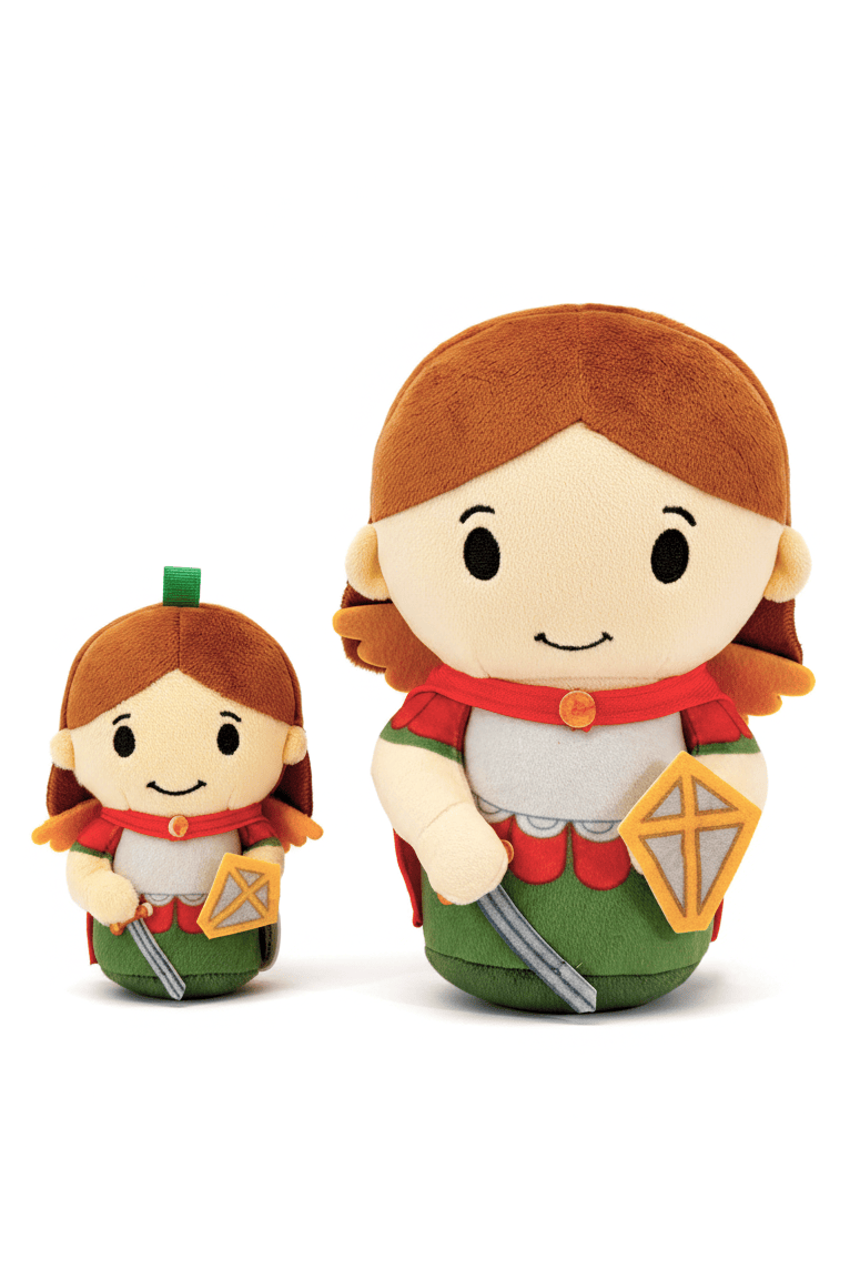 Saint Michael Archangel Catholic Mini Plush Doll 4.75" | Angel Toy