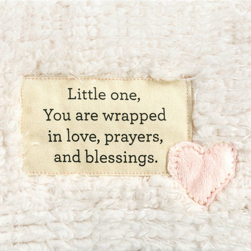 Wrapped in Prayer Blanket - Pink 30"w x 40"long