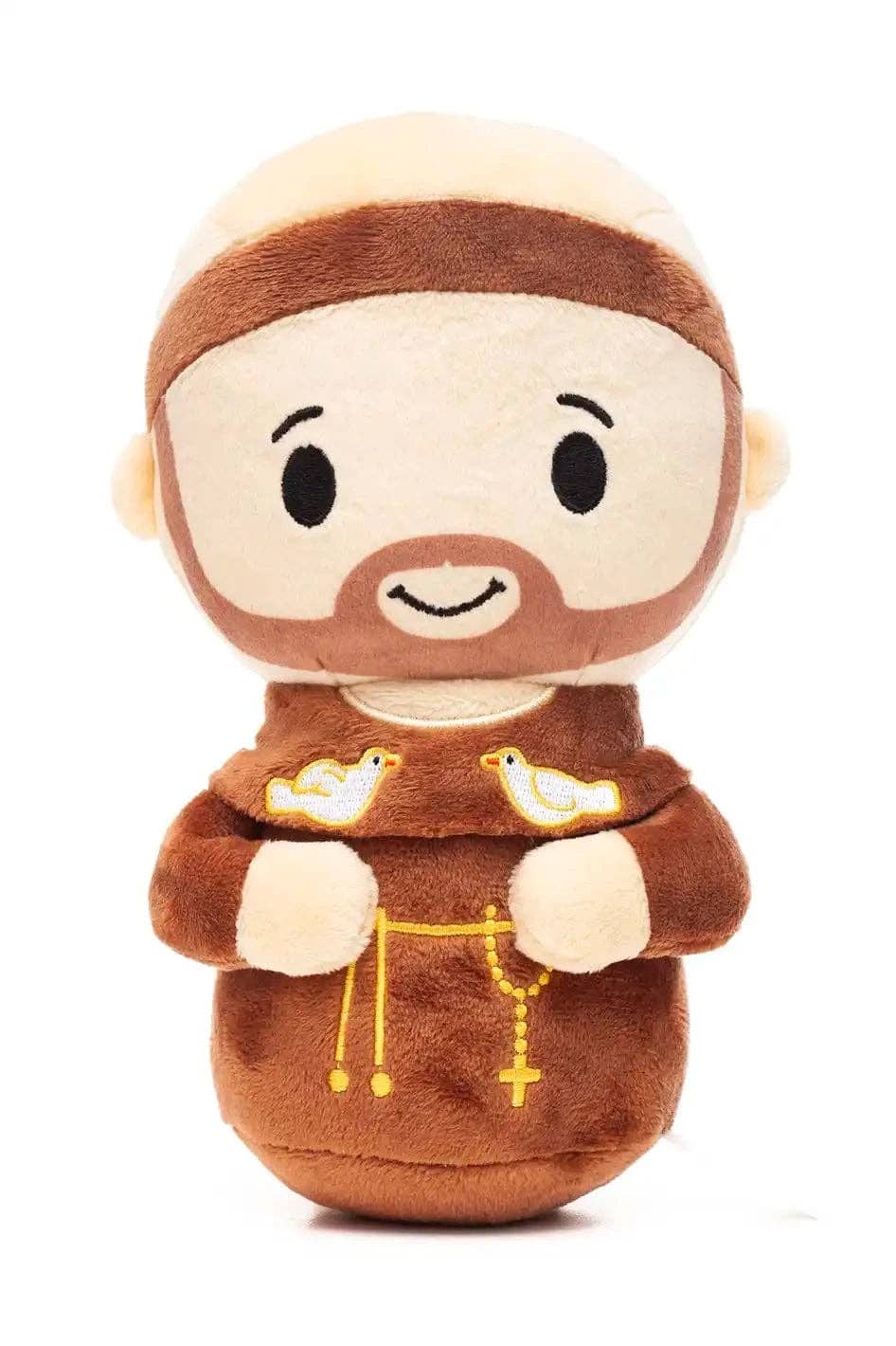 Saint Francis Catholic Plush Doll 8" | Animal Patron Gift: 8"